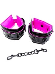 Наручники DS Fetish Handcuffs black-pink - картинка 1