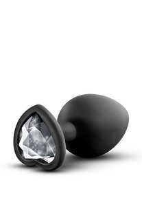 Анальна пробка з каменем BlushTEMPTASIA BLING PLUG MEDIUM BLACK - картинка 1