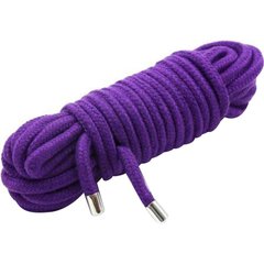 Мотузка для зв'язування 10 метрів, наконечники метал, фіолетова - картинка 1