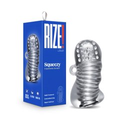 Мастурбутор хай-тек с петлей для пальца Rize Squeezy прозрачный, 11.4 х 5 см - картинка 1