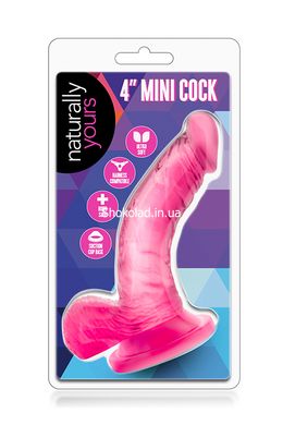 Фалоімітатор NATURALLY YOURS 4INCH MINI COCK PINK, Рожевий - картинка 2