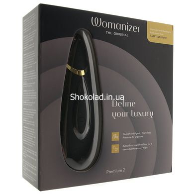 Вакуумний кліторальний стимулятор Womanizer Premium 2 BLACK, Черный - картинка 10