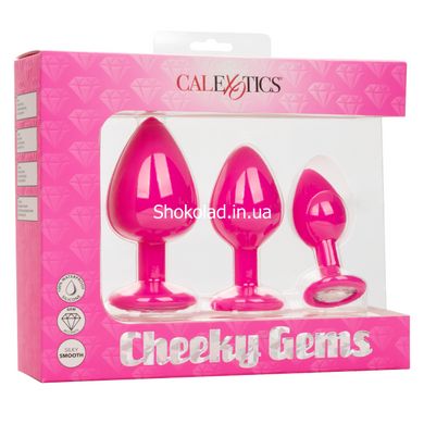 Набір анальних пробок Cheeky Gems 3 розміру, рожеві - картинка 3
