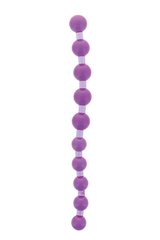 Анальний ланцюжок Jumbo Jelly Thai Beads Carded, LAVENDER, Фіолетовий - картинка 1