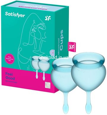 Менструальные чаши Satisfyer Feel good Menstrual Cup light blue - картинка 4