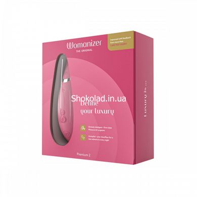 Вакуумний кліторальний стимулятор Womanizer Premium 2 Respberry, Рожевий - картинка 9