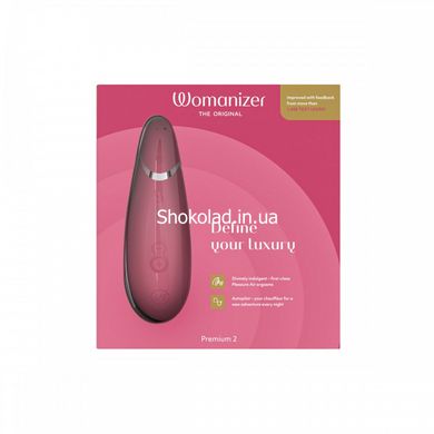 Вакуумний кліторальний стимулятор Womanizer Premium 2 Respberry, Рожевий - картинка 12