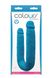 Подвійний фалоімітатор COLOURS DP PLEASURES BLUE, Синий, Розмір посилки : 12,00 х 27,00 х 4,00 - зображення 2