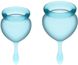 T360906 менструальні чаші Satisfyer Feel good Menstrual Cup light blue, Блакитний - зображення 1