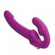 Безремневой страпон с вибрацией, фиолетовый, 15.2 х 3.8 см - изображение 1