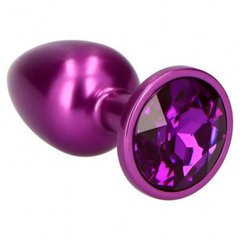 Анальна пробка фіолетова Purple Teardro - картинка 1