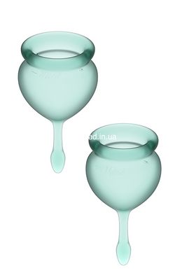 T360103 Менструальные чаши SATISFYER FEEL GOOD MENSTRUAL CUP GREEN - картинка 1