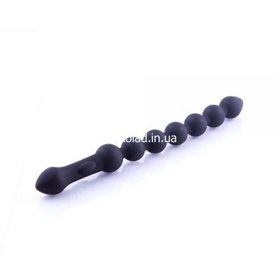 Анальные бусы двухсторонние Black Silicone - картинка 2