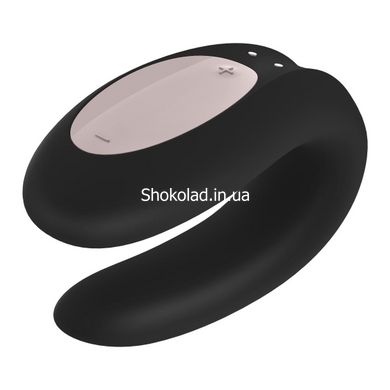 Вібромасажер для пар Satisfyer Double Joy, чорний - картинка 2