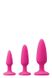 Набір анальних пробок COLOURS PLEASURES TRAINER KIT PINK, Рожевий, Розмір посилки : 20,00 х 19,50 х 6,50 - зображення 1
