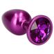 Анальна пробка фіолетова Purple Teardro - зображення 1