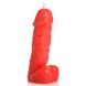 Низькотемпературна свічка пеніс Master Series, червона - зображення 1