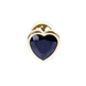 Анальна пробка з каменем у формі серця Black Jewellery - зображення 4