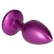 Анальна пробка фіолетова Purple Teardro - зображення 4