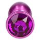 Анальна пробка фіолетова Purple Teardro - зображення 3