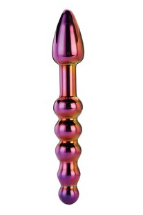 Dt21834 скляний Анальний стимулятор Dream Toys GLAMOUR GLASS RIDGED ANAL DILDO - картинка 1