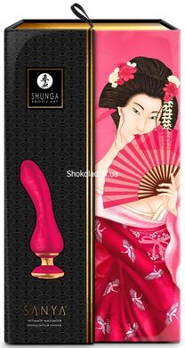 Вибратор Shunga Sanya с ручкой на подсветке, розовый, 18.5 см х 3.8 см - картинка 9