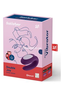 Вибромассажер для пар SATISFYER DOUBLE JOY PURPLE - картинка 2