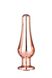 DT21827 анальна пробка конічної форми Dream Toys GLEAMING LOVE ROSE GOLD PLEASURE PLUG M - зображення 3
