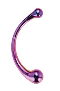 Dt21836 вигнутий скляний фалоімітатор Dream Toys GLAMOUR GLASS CURVED BIG WAND - картинка 1