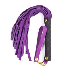 Флоггер DS Fetish Leather flogger S purple - картинка 1