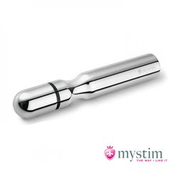 Анально-вагінальний електростимулятор Mystim-Double Dann, срібний, 15.5 х 2.5 см - картинка 1