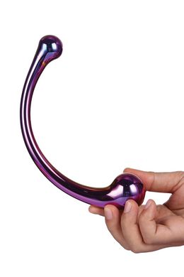 DT21836 Изогнутый стеклянный фаллоимитатор Dream Toys GLAMOUR GLASS CURVED BIG WAND - картинка 4