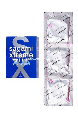 Супертонкі латексні презервативи Sagami Xtreme Feel Fit 3 шт - картинка 5