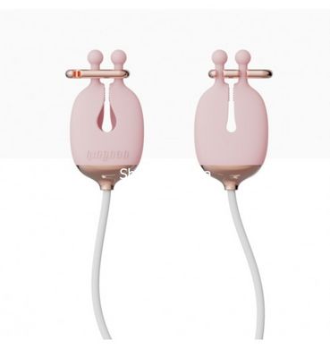 Зажимы для сосков с вибрацией Qingnan No.2 Vibrating Nipple Clamps Pink - картинка 1