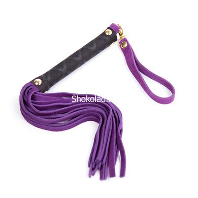 Флоггер DS Fetish Leather flogger S purple - картинка 2