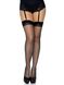 Чулки с кружевной коронкой One Size Nuna Sheer Thigh High Stockings от Leg Avenue, черные - изображение 5