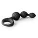 Анальні кульки Easytoys, силіконові, чорні, 15 х 3.3 см - зображення 2