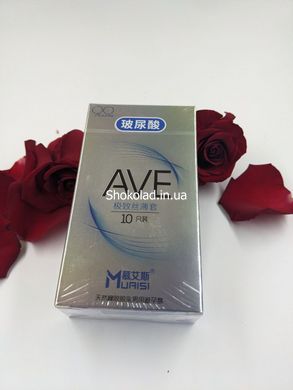 Презервативы с натурального латекса супертонкие AVE Muaisi (в упаковке 10 шт) - картинка 2