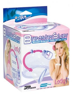 Вакуумна помпа для грудей Breast Sizer Singel cup, Рожевий - картинка 2