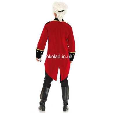 Чоловічий костюм капітана XL, Leg Avenue, 2 предмети, червоний - картинка 3