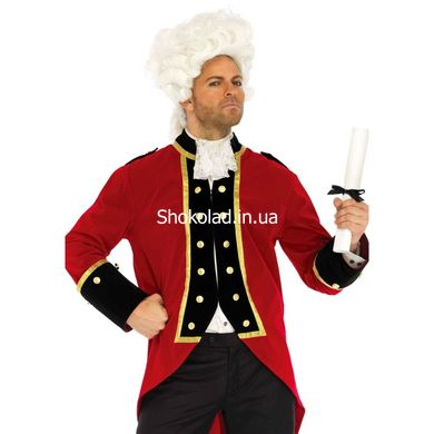 Чоловічий костюм капітана XL, Leg Avenue, 2 предмети, червоний - картинка 4