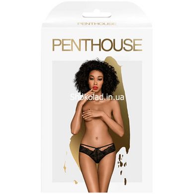 Сексуальные трусики Penthouse Adore me black(S/M) - картинка 2