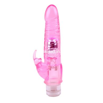 Подвійний вібратор Chisa Novelties Jelly Glitters Dual Teaser Pink - картинка 2