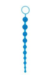 Анальний ланцюжок Oriental Jelly Butt Beads 10.5, BLUE, Синий - картинка 1