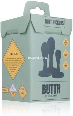 Набор анальных пробок BUTTR Butt Kickers Butt Plug Training Set - картинка 2