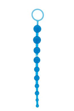 Анальная цепочка Oriental Jelly Butt Beads 10.5, BLUE - картинка 1