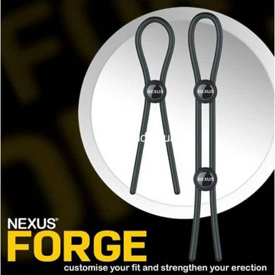 Лассо на член Nexus Forge черное, 30 см - картинка 4
