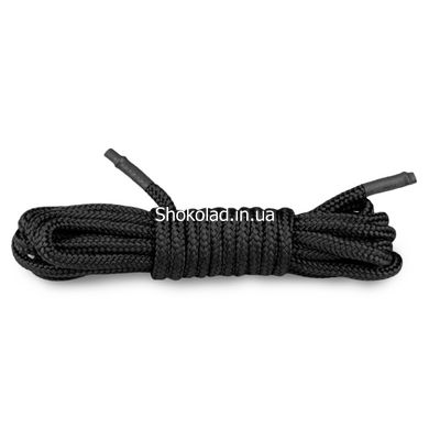 Бондажна мотузка Easytoys, нейлонова, чорна, 5 м - картинка 2
