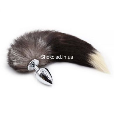 F61280 Анальная пробка с хвостом Енот, Raccoon Tail M - картинка 1