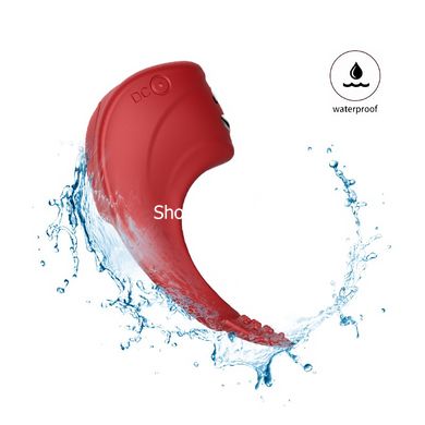 Ерекційне кільце з електростимуляцією Foxshow – Vibrator – Silicone Ring Red USB - картинка 7